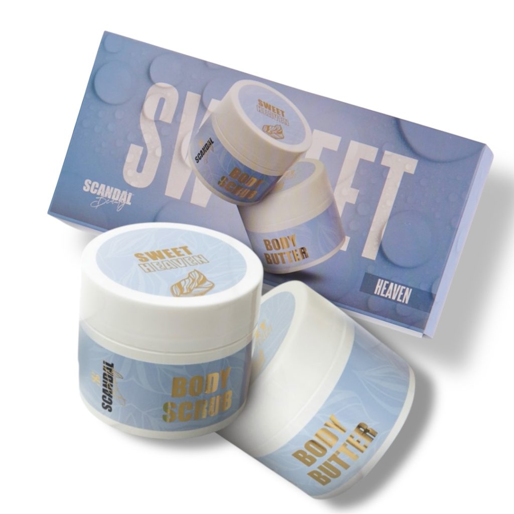 ΣΕΤ ΠΕΡΙΠΟΙΗΣΗΣ ΣΩΜΑΤΟΣ “SWEET HEAVEN” ΜΕ ΑΡΩΜΑ MUSK – SCRUB & BODY BUTTER (2X200ML)