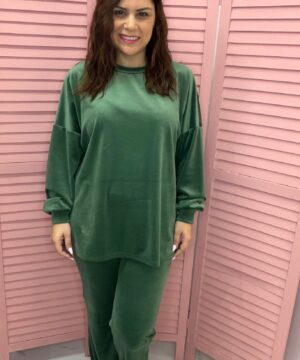 Φόρμες βελούδινη - χακί