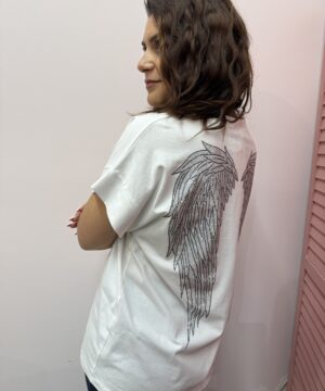 Μπλούζα Angel ‘φτερά’ – λευκό
