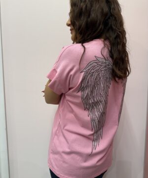 Μπλούζα Angel ‘φτερά’ – ροζ