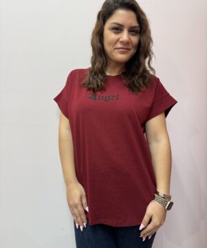 Alternative view of Μπλούζα Angel ‘φτερά’ – μπορντό