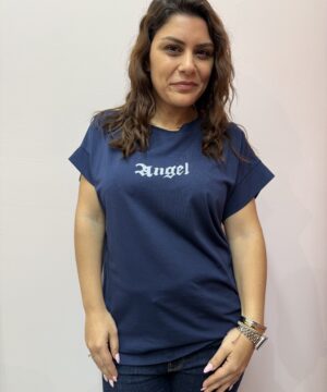 Alternative view of Μπλούζα Angel ‘φτερά’ - μπλε σκούρο