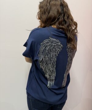 Μπλούζα Angel ‘φτερά’ - μπλε σκούρο