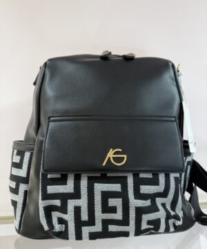 Alternative view of Backpack μαύρο / μαίανδρος - Ari Giorgio