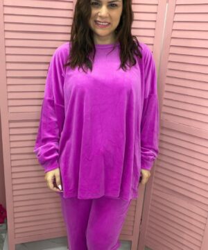 Φόρμα βελούδινη - ματζέντα