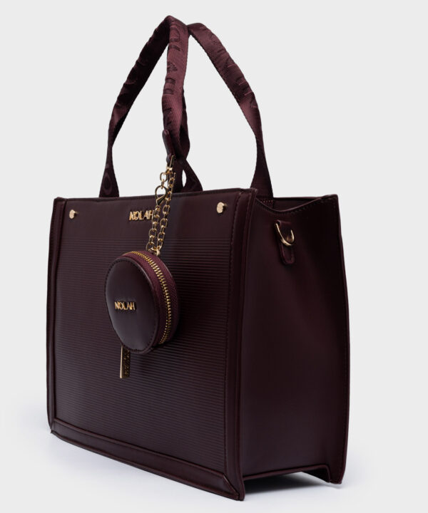Alternative view of Tote Burgundy