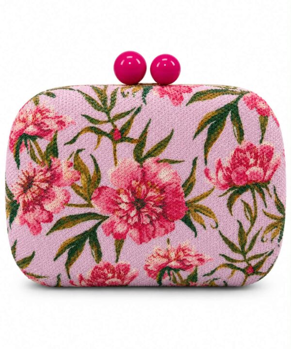 Τσαντάκι clutch - Lila / Fouxia floral